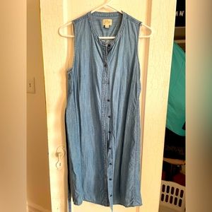 J Crew Denim Dress Size S